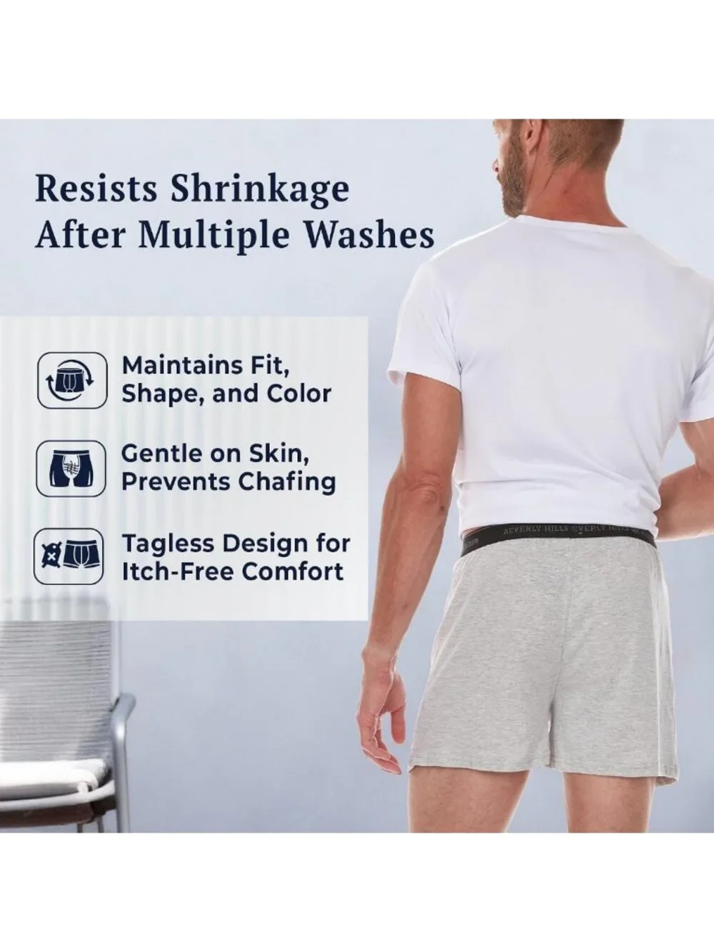 Men's 8-Pack Knit Boxers - Comfortable, Breathable, Stylish Underwear Set
